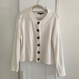 Quince 100% organic cotton cropped cardigan